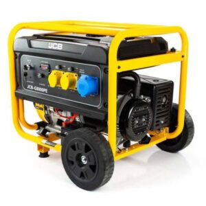 JCB 7.9kW / 9.8kVA Petrol Generator, 115V / 230V 15hp 457cc JCB Engine, Recoil & Electric Start. JCB8000PE