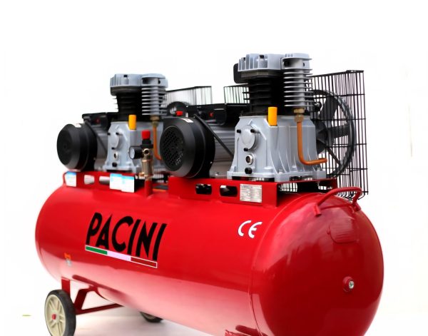 Pacini 300 Litre Tandem Compressor 6HP Single Phase. - Image 3