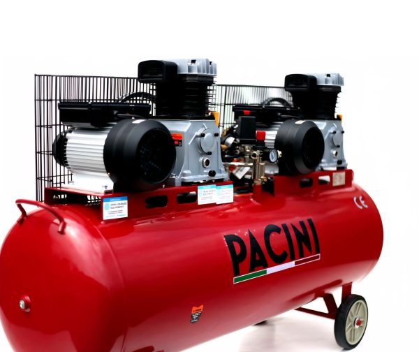 Pacini 300 Litre Tandem Compressor 6HP Single Phase. - Image 2