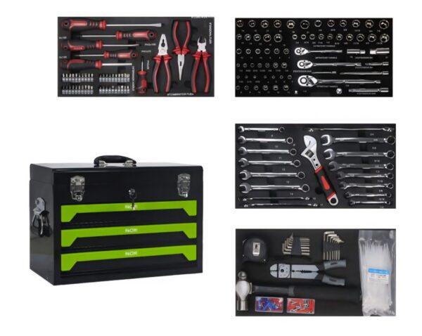 Pacini 3 Drawer Tool Chest with Full Tool Set - PC9900 - Image 7