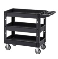 Facilities Service Cart, 550 LBS Load Capacity with 3 Shelves