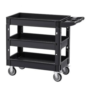 Facilities Service Cart, 550 LBS Load Capacity with 3 Shelves