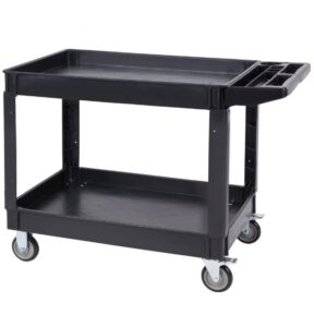 Facilities Service Cart, 550 LBS Load Capacity with 2 Shelves
