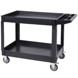 Facilities Service Cart, 550 LBS Load Capacity with 2 Shelves
