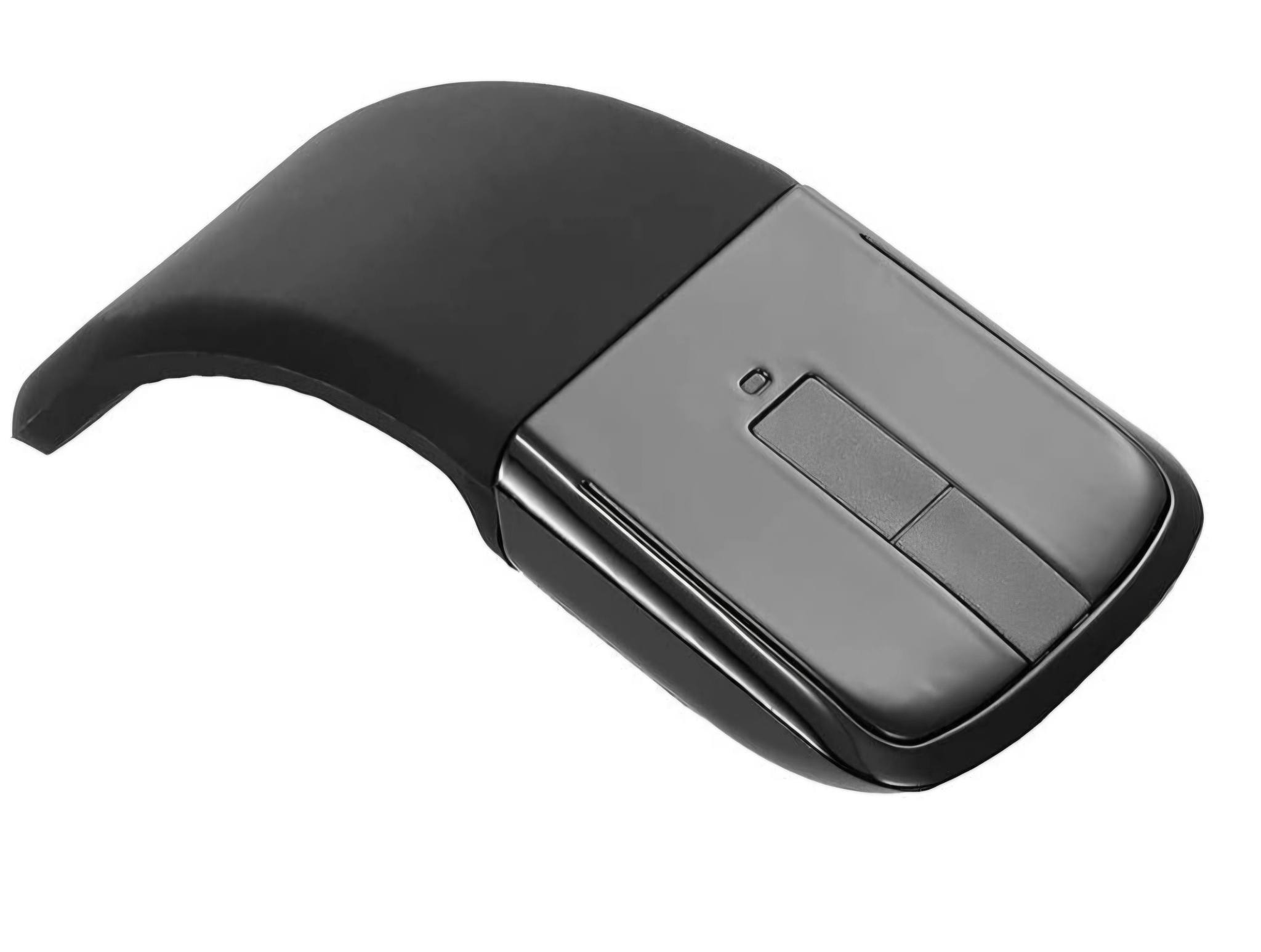 Foldable Arc Wireless Mouse, Silent Travel Mouse Rechargeable with Touch Control, USB Optical Computer Mice for PC Laptop, Plug and Play - Image 2