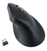 Kensington EQ Pro Fit Ergo MY630 Wireless Rechargeable Vertical Mouse K72482WW Optical For Right-Handed Users Bluetooth/USB-A Nano Receiver Black