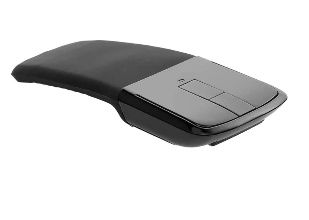 Foldable Arc Wireless Mouse, Silent Travel Mouse Rechargeable with Touch Control, USB Optical Computer Mice for PC Laptop, Plug and Play - Image 3