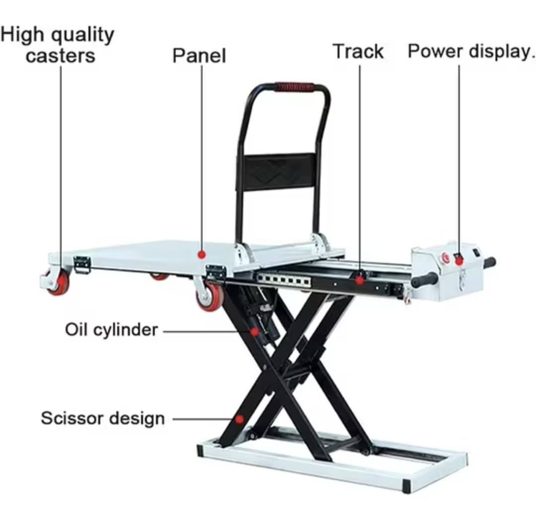 Multi-function hydraulic lifting platform Trolley, Takes 300kg - Image 7