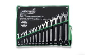 14 Piece Combination Spanner/Wrench Set matt finish 8mm - 32mm