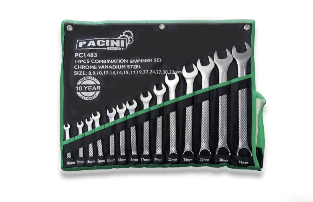 14 Piece Combination Spanner/Wrench Set matt finish 8mm - 32mm