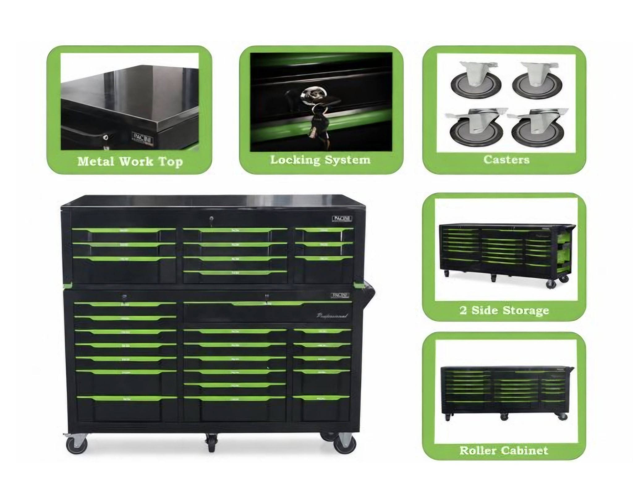 30 Drawer Tool Chest & Roller Cabinet | 65" Wide | 450kg Capacity - Image 6