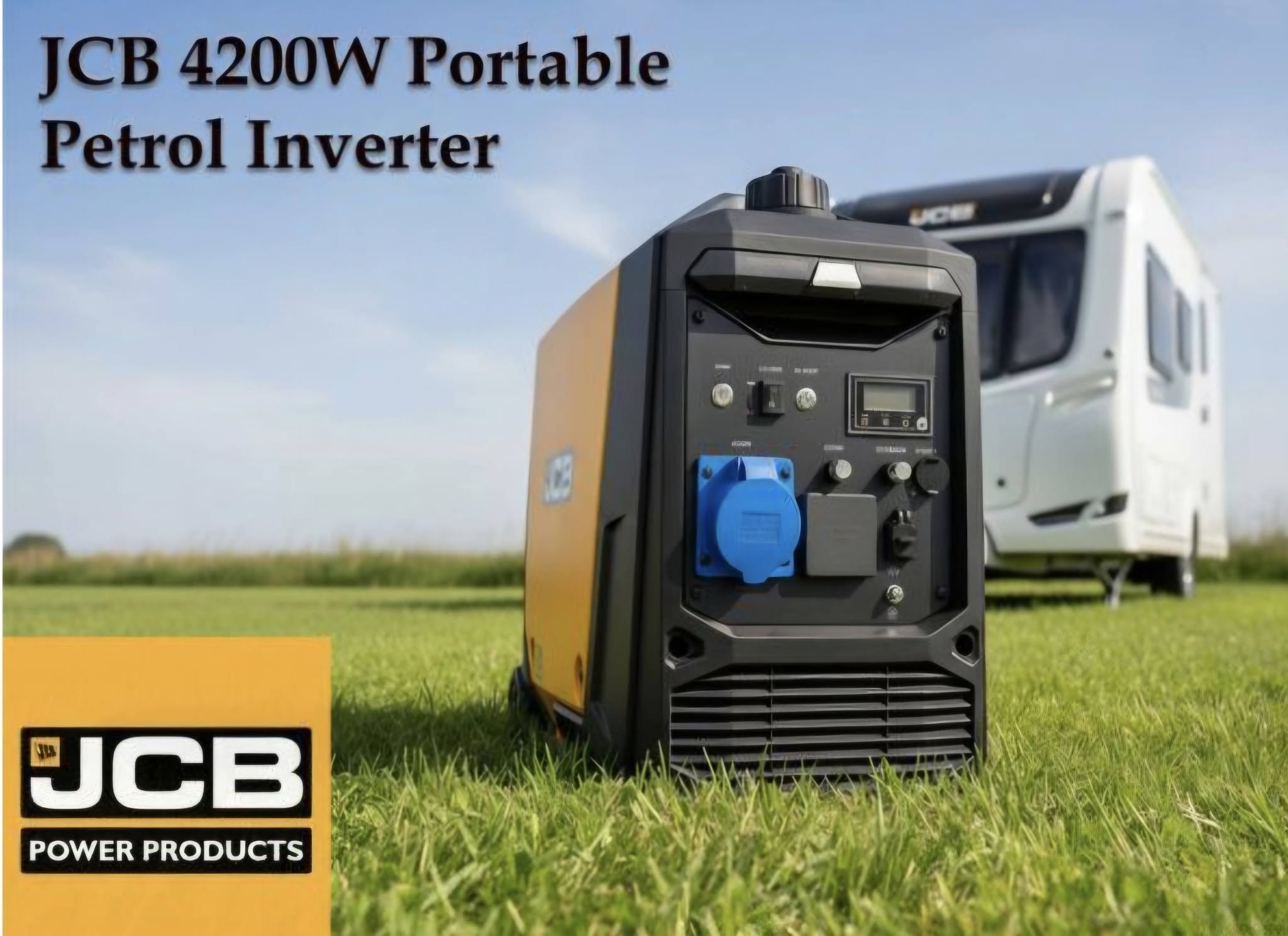 JCB 4200W Portable Petrol Inverter Generator - Image 5