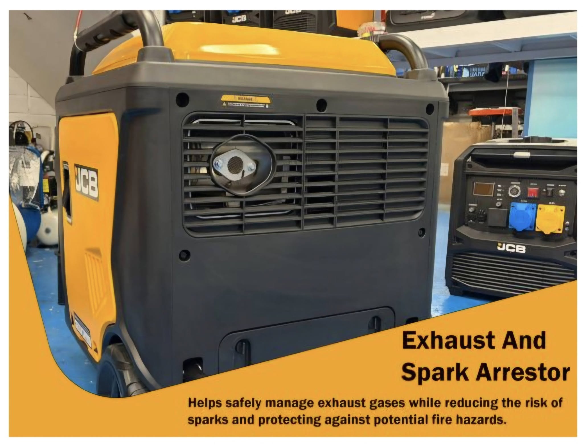 JCB-IG12000DVE 11000W Petrol Inverter Generator - Image 6