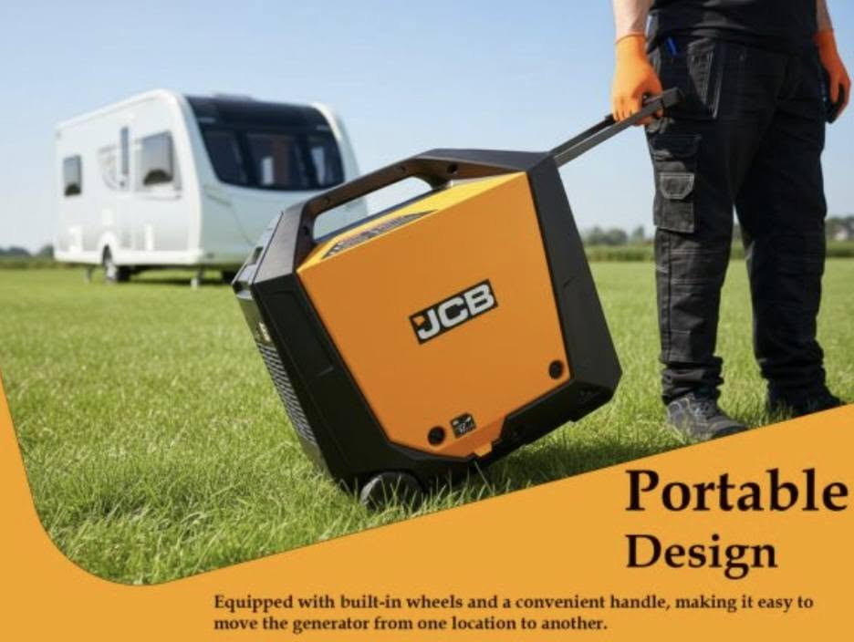 JCB 4200W Portable Petrol Inverter Generator - Image 8