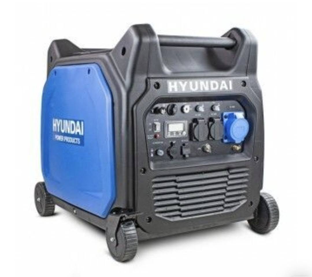 Hyundai 6600W/6.6kW Remote Electric Start Petrol Portable Inverter Generator