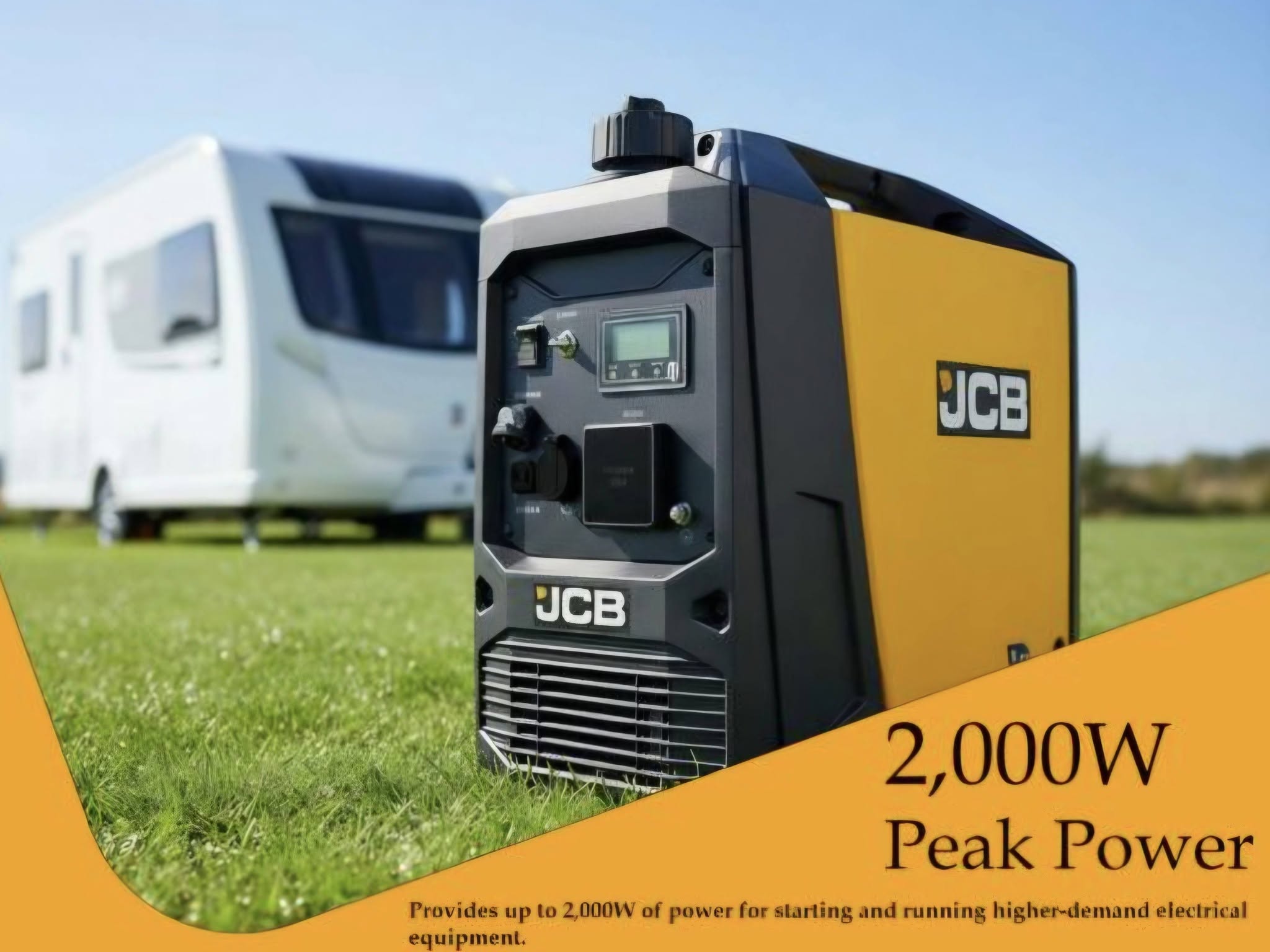 JCB 2000W Portable Petrol Inverter Generator - Image 12